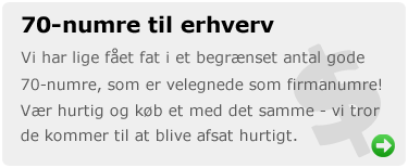 genetisk Modernisering Hurtig Guldnumre til erhverv og private - Køb, salg og formidling