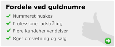 genetisk Modernisering Hurtig Guldnumre til erhverv og private - Køb, salg og formidling